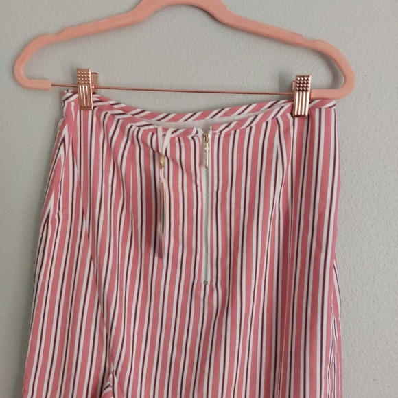 New with tag● TED BAKER ●Pink skirt Size 2 - Fine stripes - Zipper - Ruffled hem - Picture 11 of 16